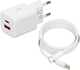 Мережевий зарядний пристрій iBOX C-42 PD33W USB A+C White (ILUC42W) - зображення 4