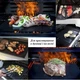 Багаторазовий тефлоновий килимок для гриля та випічки 33×40 см чорний U9362 - зображення 8