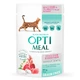 Влажный корм для котов OptiMeal Adult Sensetive Digestion с ягненком и индюшиным филе в соусе 85 г B2711602 - изображение 1
