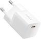Ładowarka sieciowa Baseus GaN5 Fast Charger 1C 25W EU + Data Cable Type-C to Typ-C 100W Moon White (P10110909213-01) - obraz 3