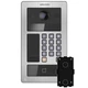Комплект вызывная панель с камерой и кронштейн Hikvision DS-KD8013-IME6+DS-KABD8013-G многоабонентская со считыватилем карт Серый - изображение 1
