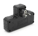 Розетка двойник с заземлением Voltronic F-302 Black, 2 розетки+3USB (1А), 2500W, 10A, 220V - изображение 2