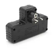 Розетка двойник с заземлением Voltronic F-303 Black, 2 розетки+3USB(1А)+Type-C, 2500W, 10A, 220V - изображение 2