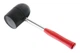 Киянка Intertool 1250 г х 90 мм Чорна гума ручка дерево (HT-0228) - зображення 2