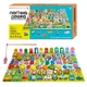 Дошка логічна WToys 31592 дерев`яна, сортер, магнітна риболовля, українська абетка, цифри, тварини, транспорт, фрукти, професії - изображение 1