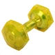 Гантель для фитнеса с TPU покрытием Zelart Jelly Urethane Coated Dumbbells TA-2946-7_5LB Желтый - изображение 1