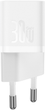 Зарядний пристрій Baseus GaN5 Fast Charger 1C 30W EU + Data Cable Type-C to Typ-C 100W Moon White (P10110902213-00) - зображення 2