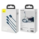 USB кабель 3в1 Combo Micro USB/Lightning/Type-C BASEUS Superior Series Fast Charging (1.5m,3.5A) Blue - изображение 7