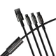 USB кабель 3в1 Micro USB/Lightning/Type-C BASEUS Combo Tungsten Gold One-for-three |1.5M,3.5A| Black - изображение 5