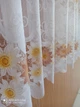 Тюль Kelebek344 жакардовая высота 1,25м. с теракотовыми цветами 1м.п. белая (738) - изображение 6