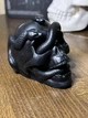 Статуетка в формі Черепа зі зміям FullBlack ABC handmade - изображение 1