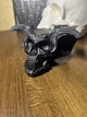 Череп Мефісто Diablo Диявола підставка для свічок лампадка FullBlack ABC handmade - изображение 4