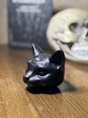 Статуетка Кошеня Три ока FullBlack ABC handmade - изображение 4
