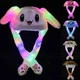 Светящаяся шапка БЕЛАЯ Pikachu toys soft toys with led с подвижными ушками - изображение 6