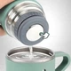 Термос Vacuum Bottle 500 мл с 3 чашками Вакуумная изоляция Нержавеющая сталь Зелёный в подарочной упаковке - изображение 7