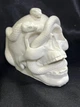 Статуетка в формі Черепа зі зміям FullWhite ABC handmade - изображение 1