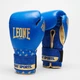 Боксерські рукавиці Leone GN220 DNA Blue 12 унцій (бинти 4 м. в комплекті) - изображение 2