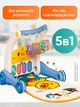 Игровой коврик ходунки детские каталка для детей развивающий центр с пианино бизиборд музыкальный ковер для младенцев - изображение 2