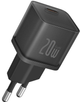 Ładowarka sieciowa Baseus GaN5S Fast Charger 1C 20W USB-C Black (P10162503113-00) - obraz 1