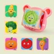 Деревянная развивающая игрушка кубики пазл Овощи - изображение 1