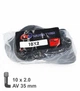 Камера велосипедна Wanda 10x2.0 AV 35 мм кутовий ніпель TR87 (G0000588) - изображение 1