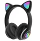 Беспроводные детские Bluetooth наушники Cat VZV-23M с кошачьими ушками и подсветкой - изображение 1