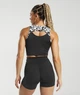 Спортивный топ Gymshark GS Power Crop Tank Body Fit Black/White М - изображение 5