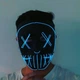 Неоновая маска Purge Mask Судная ночь ABC от батареек - изображение 12