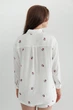 Forli Сорочка з вишивкою з мусліну Blueberry M/L Білий ML0058-39-60_M/L - зображення 4