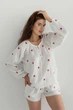 Forli Рубашка с вышивкой из муслина Cherry XL/XXL Белый ML0085-38-60_XL/XXL - изображение 2