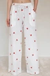 Forli Брюки с вышивкой из муслина Cherry M/L Белый ML0084-38-09_M/L - изображение 1