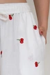 Forli Брюки с вышивкой из муслина Cherry M/L Белый ML0084-38-09_M/L - изображение 4