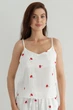 Forli Майка с вышивкой из муслина Cherry S Белый ML0082-38-70_S - изображение 1