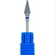 Насадка фреза Nail Drill твердосплавна Конус 14*6мм Синій - зображення 1