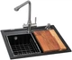 Кухонная мойка GRANADO Optimal Lerida 5-в-1 Black Shine - изображение 1