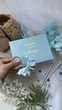 Конверт іменний для зберігання першого локона малюка блакитний HeyBaby - изображение 7