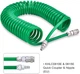 Шланг спиральный полиуретановый Toptul 8 x 12 мм 1/4" PT Male 10 м (KHLC08100) - изображение 2