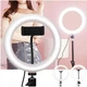 Кільцева LED-лампа YQ-320B (30 см) з тримачем телефона для б'юті селфі Ring Light - зображення 1