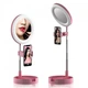 Кільцева лампа складається з дзеркалом Live Makeup G3 16 см - зображення 2