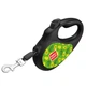 Поводок-рулетка для собак WAUDOG R-leash, рисунок "Авокадо", M, до 25 кг, 5 м, светоотражающая лента черный - изображение 4