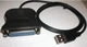 Перехідник з USB на LPT порт / Кабель принтера-адаптер USB2.0 - LPT M/F 80 см 25 Pin Parallel Printer IEEE 1284 Чорний - зображення 14