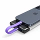 Кабель USB Type-C MISSION 40 Gbit, 250 W, 8K гибкий с брелоком, сиреневый - изображение 4