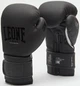 Боксерские перчатки Leone GN059 10 унций Black/White (капа в комплекте) (GN059_Bl/White_10oz) - изображение 2