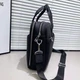 Шкіряна чоловіча ділова сумка для ноутбука 40x27x10, офісний портфель Tiding Bag 56901, чорний - зображення 3