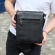 Сумка мессенджер кожаная барсетка для мужчин черная Tiding Bag 35775 - изображение 5