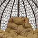 Подвесное кресло-кокон одинарное Home Rest 120 х 100 х 75 см Коричневое/Койот (952719587) - изображение 4