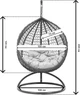 Подвесное кресло-кокон одинарное Home Rest 120 х 100 х 75 см Коричневое/Олива грин (952721247) - изображение 5