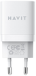 Ładowarka sieciowa Havit HV-UC30 GaN 30W USB+USB-C White (6950676206340) - obraz 2