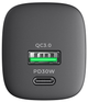 Ładowarka sieciowa Havit HV-UC30 GaN 30W USB+USB-C Black (6950676204377) - obraz 3