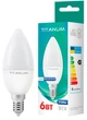 Светодиодная лампа Titanum C37 6W E14 4100K 220V 5 шт - изображение 1